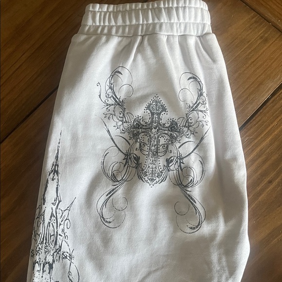 Insomnia Visuals Double Cross Grey Sweatpants - Picture 5 of 9